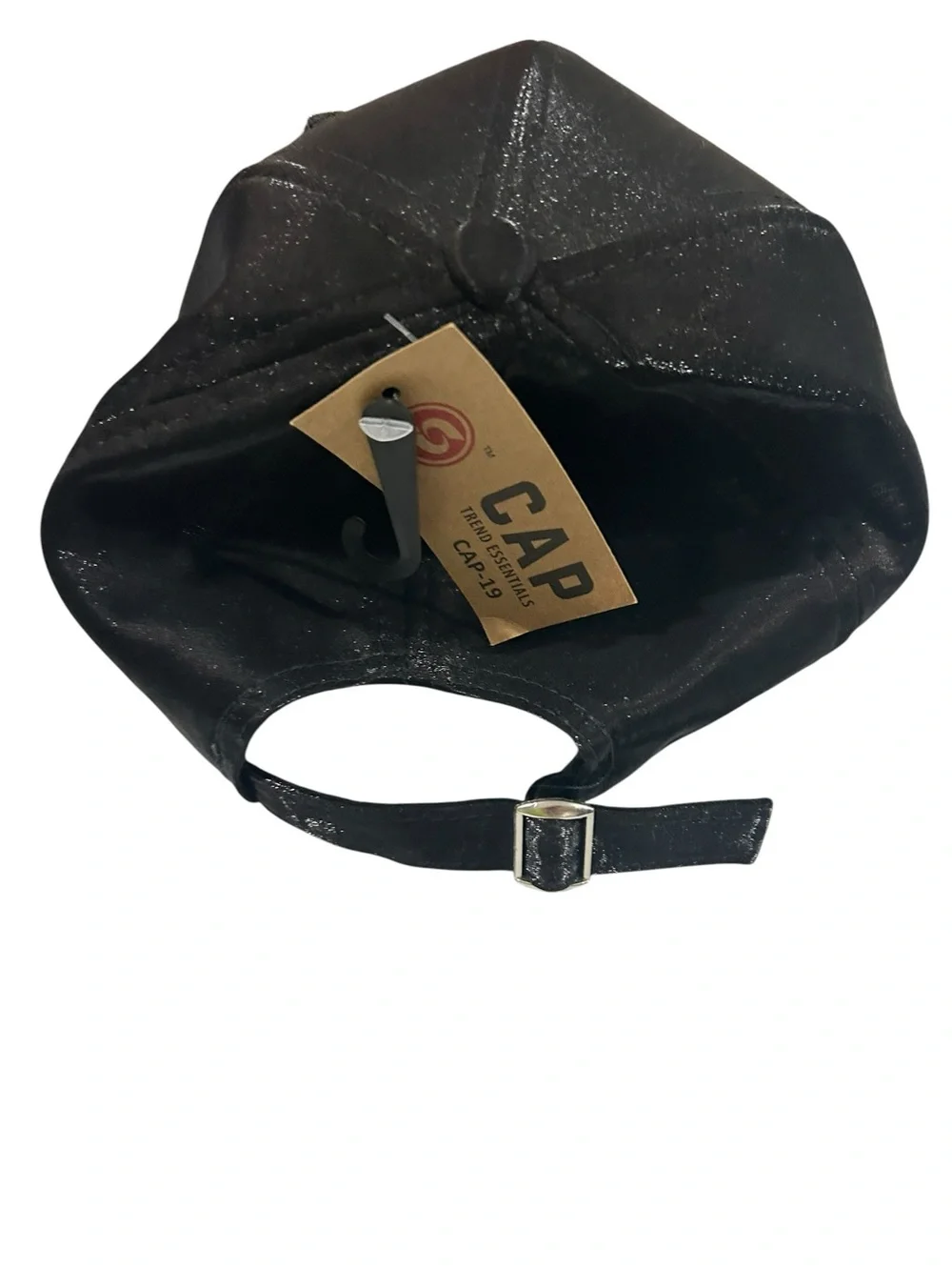 Essentials Black Rhinestone Butterfly Cap - Picture 2 of 2